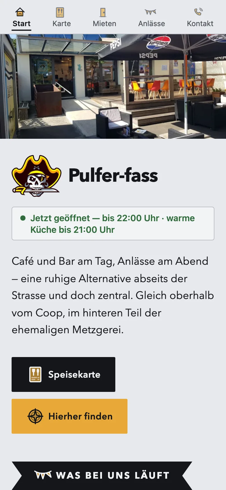 Pulfer-fass auf dem Telefon