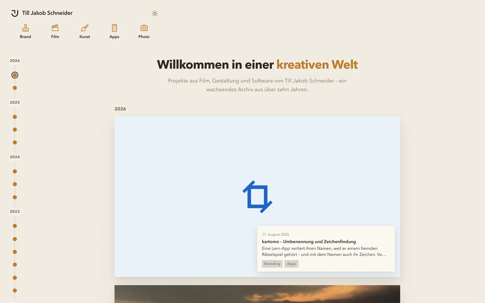 tilljakob.com am Laptop
